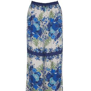 NWT Cara Cara Samantha Pants Evening Blue Bombay Size Medium (Retail: $525)